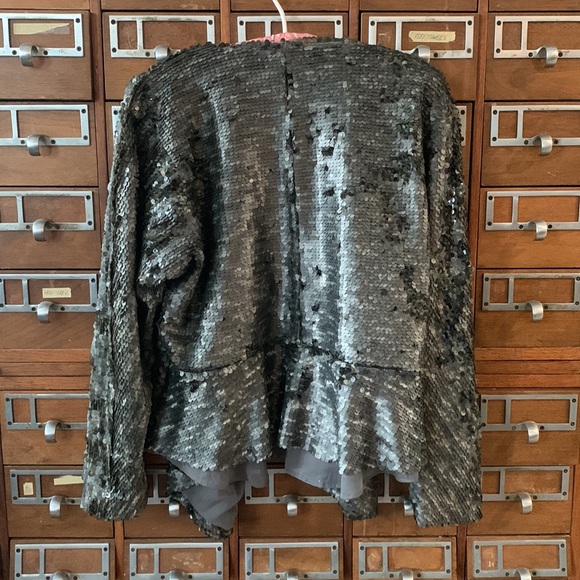 Free People Party Sequin Open Drape Jacket Extra Small - Picture 5 of 16